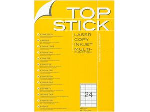Ετικέτες αυτοκόλλητες TOPSTICK No8701 (66x33,8mm) (Λευκό)