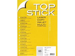 Ετικέτες αυτοκόλλητες TOPSTICK No8697 (38,1x21,2mm) (Λευκό)