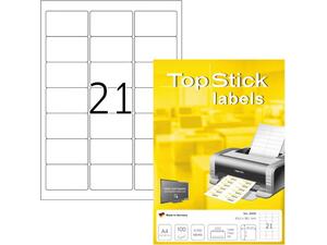 Ετικέτες αυτοκόλλητες TOPSTICK No 8699 (63,5x38,1mm) (Λευκό)