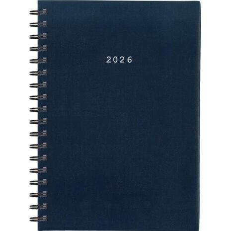 Ημερολόγιο ημερήσιο σπιράλ NEXT Basic 12x17cm 2026 μπλε