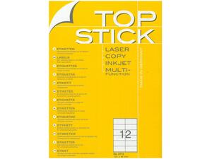 Ετικέτες αυτοκόλλητες TOPSTICK No8715 (105x48mm) (Λευκό)
