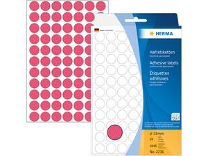 Ετικέτες HERMA αυτοκόλλητες στρογγυλές 19mm No.2256 Φούξια (Φούξια)
