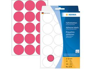 Ετικέτες HERMA αυτοκόλλητες στρογγυλές 32mm No.2276 Φούξια (Φούξια)