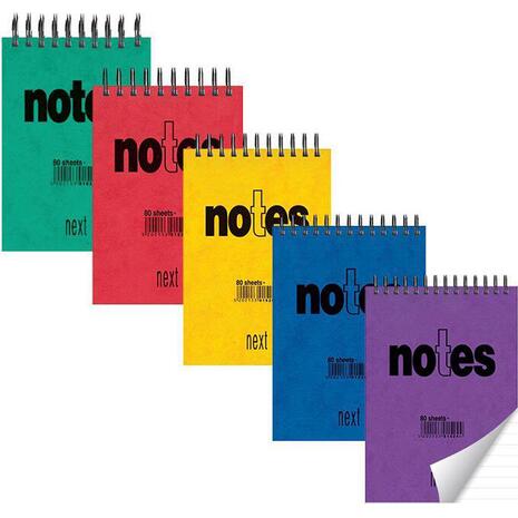 Μπλοκ σημειώσεων Next Notes μίνι ριγέ 80φ 8x12εκ.