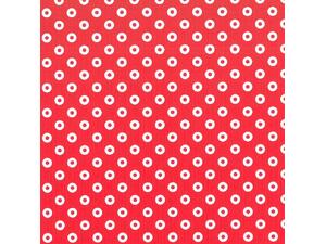 Χαρτί Ursus πουά 50x68cm 300gr λευκό- κόκκινο