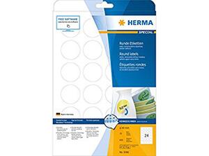 Ετικέτες αυτοκόλλητες HERMA 40mm MOVABLES 5066 (Λευκό)