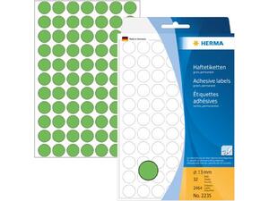 Ετικέτες HERMA αυτοκόλλητες 13mm No.2235  Πράσινες (Πράσινο)
