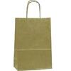 Χάρτινη σακούλα δώρου 41x32x12cm καφέ στριφτό χερούλι (Καφέ)