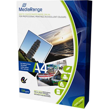 Χαρτί φωτογραφικό MEDIARANGE Matte Α4 130gr 100 φύλλα (MRINK101)