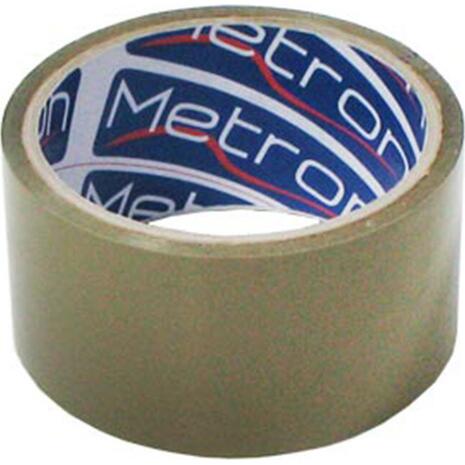 Κολλητική Ταινία Συσκευασίας Metron Αθόρυβη 48mmx50m καφέ