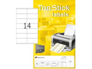 Ετικέτες αυτοκόλλητες TopStick No 8733 105x41mm  (Λευκό)