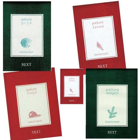 Μπλοκ οικολογικό ριγέ Next 21x29cm 60 φύλλων