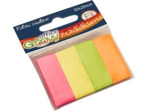 Σελιδοδείκτες GROOVY 50x20mm Neon χρώματα 4x50 φύλλα