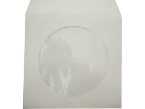 Φάκελος αλληλογραφίας λευκός CD/DVD 12.5x12.5 με παράθυρο (1 τεμάχιo) (Λευκό)