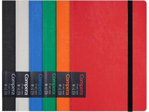 Σημειωματάριο Comix με λάστιχο ριγέ 15x10.7cm Α6 80 φύλλων σε διάφορα χρώματα