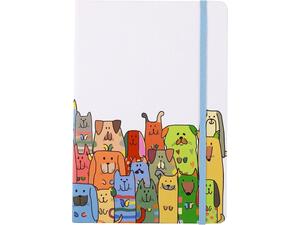 Σημειωματάριο Total Gift Stay Pawsitive Α5 με λάστιχο XL2158