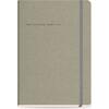 Ημερολόγιο ημερήσιο The Writing Fields Softline 2000 14x21cm 2026 με λάστιχο soft εξώφυλλο με υφή δέρματος Warm Grey