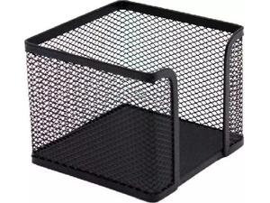 Κύβος Metron μεταλλικός διάτρητος κενός 9.5x9.5x9.5cm μαύρος
