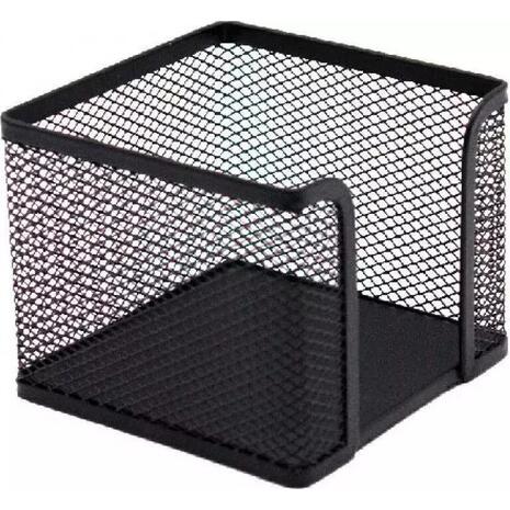 Κύβος Metron μεταλλικός διάτρητος κενός 9.5x9.5x9.5cm μαύρος