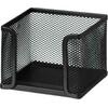 Κύβος Metron μεταλλικός διάτρητος κενός 9.5x9.5x9.5cm μαύρος