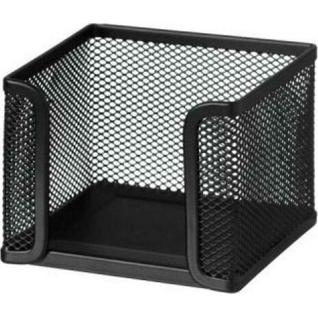 Κύβος Metron μεταλλικός διάτρητος κενός 9.5x9.5x9.5cm μαύρος