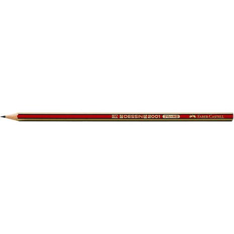 Μολύβι γραφίτη Faber Castell DESSIN 2000 HB (Κόκκινο)