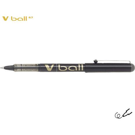 Στυλό υγρής μελάνης PILOT V-Ball Medium 0.7mm μαύρο (Μαύρο)