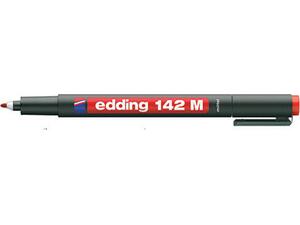 Μαρκαδόρος ανεξίτηλος διαφανειών EDDING 142Μ 1.0mm κόκκινος