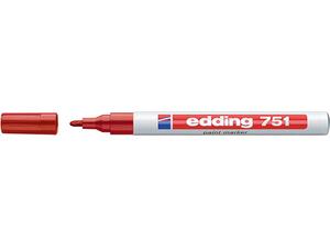 Μαρκαδόρος ανεξίτηλος EDDING 751 1-2mm κόκκινος