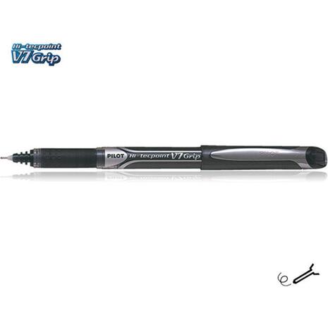 Στυλό υγρής μελάνης PILOT Hi-tecpoint V7 Grip 0.7mm μαύρο (Μαύρο)