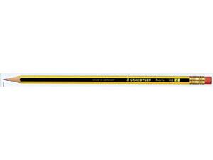 Μολύβι γραφίτη STAEDTLER  noris 122 με γόμα HB (Κίτρινο)