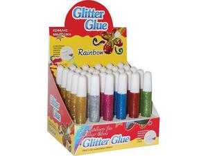 Κόλλα υγρή Rainbow Glitter Glue 10ml διάφορα χρώματα.