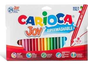 Μαρκαδόροι ζωγραφικής Carioca Joy Super Washable Felt Tip Pens 2,8mm (24τεμάχια)