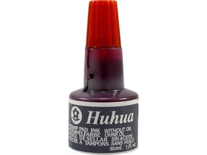 Μελάνι HUHUA ταμπόν εγχώριο κόκκινο 30ml (Κόκκινο)
