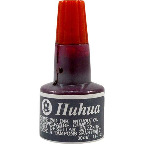 Μελάνι HUHUA ταμπόν εγχώριο κόκκινο 30ml (Κόκκινο)