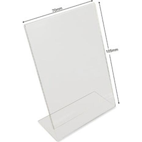 Σταντ εντύπων ακρυλικό μίας θέσης "L"  7x10.5cm (335-0102)