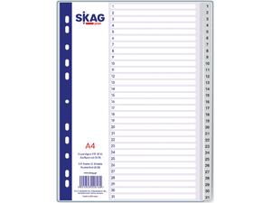 Διαχωριστικό Skag πλαστικό Α4 αριθμητικό (1-31) ECO
