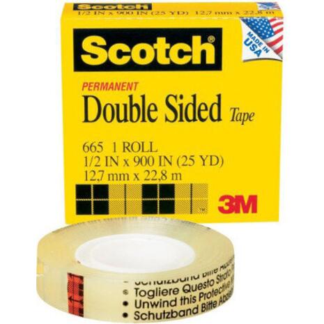 Κολλητική ταινία διπλής όψης 3m Scotch 12x33 Διαφανής