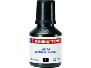 Μελάνι για μαρκαδόρο ανεξίτηλο EDDING T-25 30ml μαύρο