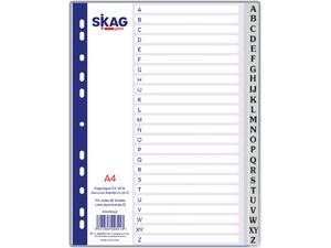 Διαχωριστικά Skag Economy πλαστικά  λατινικά Α-Ζ Α4 (Γκρι)