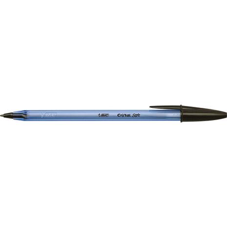 Στυλό διαρκείας BIC Cristal Soft Μαύρο (Μαύρο)