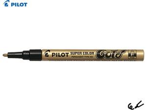 Μαρκαδόρος ανεξίτηλος PILOT SUPER COLOR Fine Χρυσός
