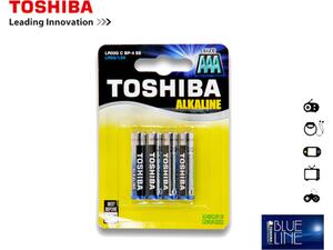 Αλκαλικές μπαταρίες TOSHIBA AAA LR03 Συσκευασία: 4 μπαταρίες