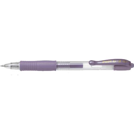 Στυλό Gel PILOT G-2 Μεταλλικό 0.7mm (BL-G2-7MV) (Μωβ)