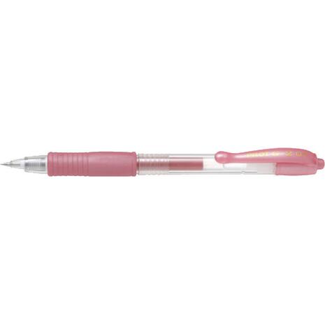 Στυλό Gel PILOT G-2 Μεταλλικό 0.7mm (BL-G2-7MP) (Ροζ)