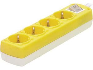 Πολύπριζο με διακόπτη 4 θέσεων 3 x 1.5mm²