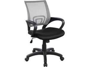 BF2101 Πολυθρόνα-Pro Γραφείου με Ανάκλιση, Γκρι Mesh - Μαύρο PU (ΕΟ254,10) (Γκρι)