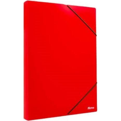 Κουτί αρχειοθέτησης με λάστιχο Metron Classic 25x35x3cm ματ κόκκινο
