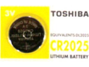Μπαταρία TOSHIBA λιθίου CR-2025 (1 τεμάχιο)