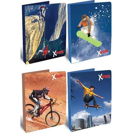 Κλασέρ σχολικό Next "Xtreme" 26x21x3cm με 2 κρίκους διάφορα σχέδια (Διάφορα σχέδια)